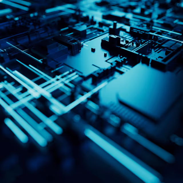 Circuit board blue